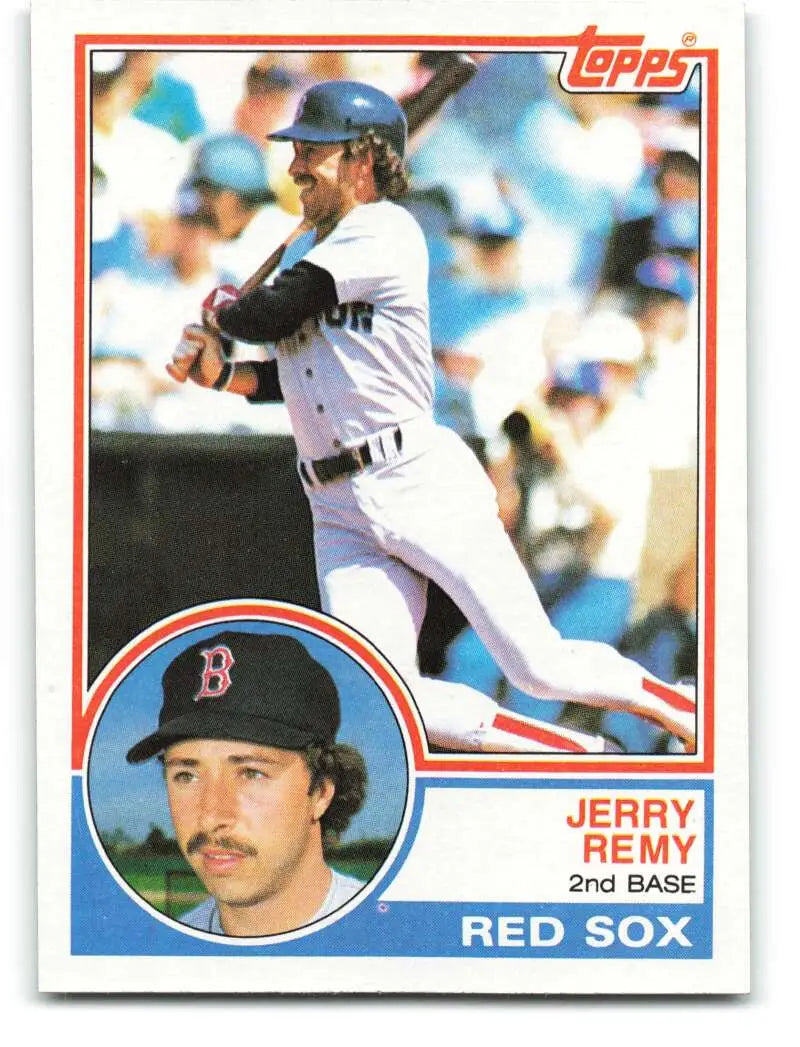 1983 Topps #295 Jerry Remy EX Excellent Boston Red Sox Baseball Card - Baseball Card Single