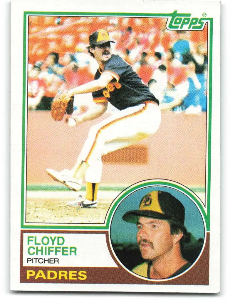 1983 Topps #298 Floyd Chiffer EX Excellent RC Rookie San Diego Padres Baseball Card - Baseball Card Single