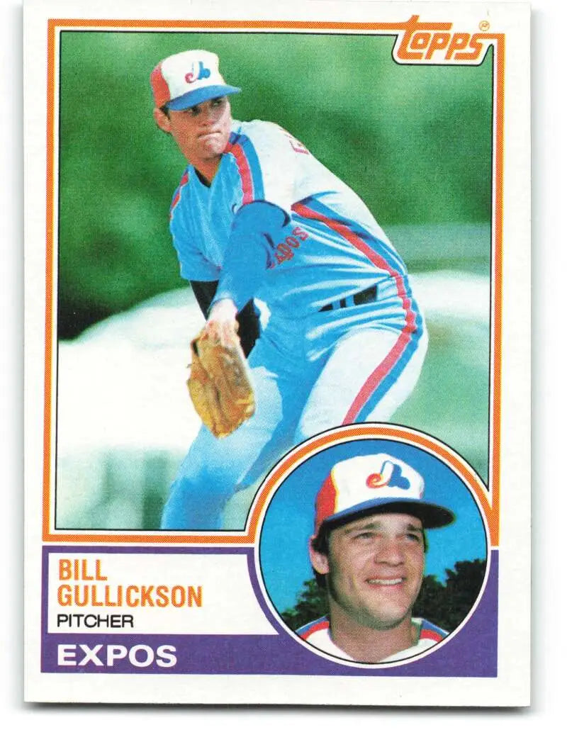 1983 Topps #31 Bill Gullickson EX Excellent Montreal Expos Baseball Card
