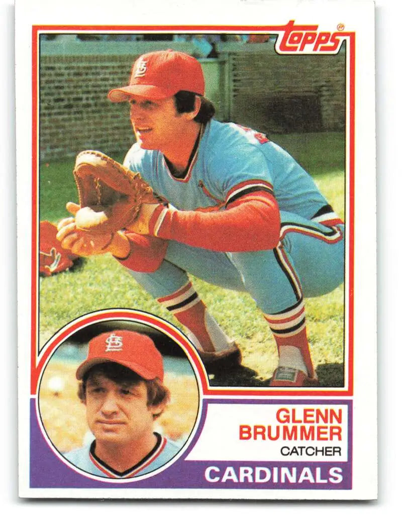1983 Topps #311 Glenn Brummer EX Excellent St. Louis Cardinals Baseball Card - Baseball Card Single