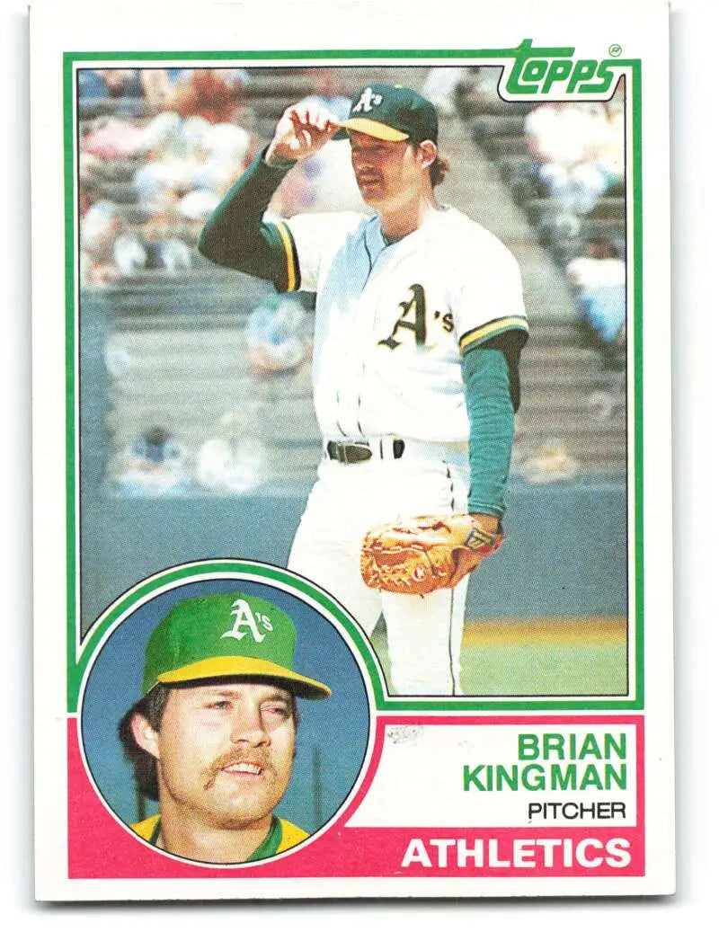 1983 Topps #312 Brian Kingman EX Excellent Oakland Athletics Baseball Card