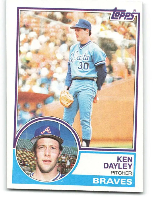 1983 Topps #314 Ken Dayley EX Excellent Atlanta Braves Baseball Card - Baseball Card Single