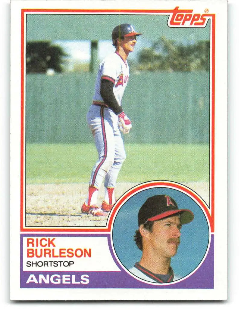 1983 Topps #315 Rick Burleson EX Excellent California Angels Baseball Card - Baseball Card Single