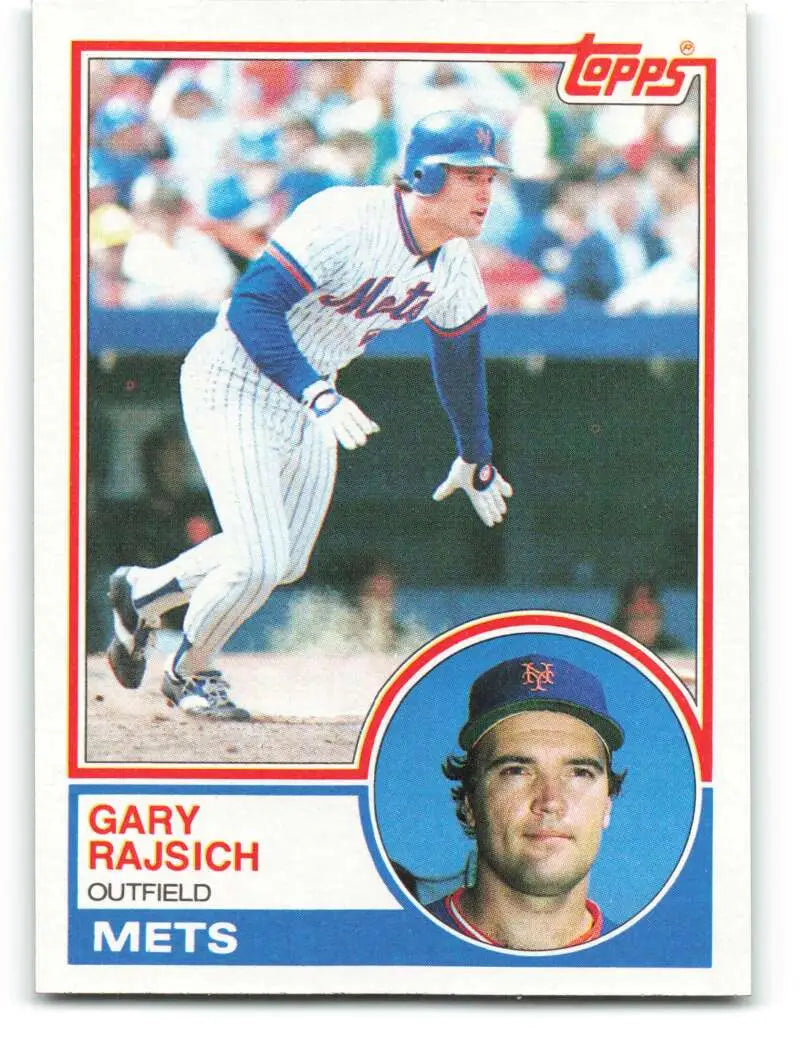 1983 Topps #317 Gary Rajsich EX Excellent RC Rookie New York Mets Baseball Card - Baseball Card Single
