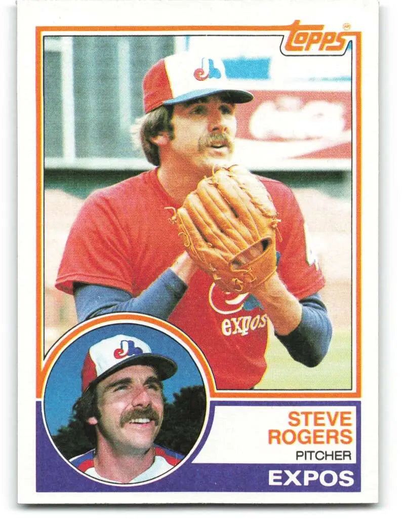 1983 Topps #320 Steve Rogers EX Excellent Montreal Expos Baseball Card - Baseball Card Single