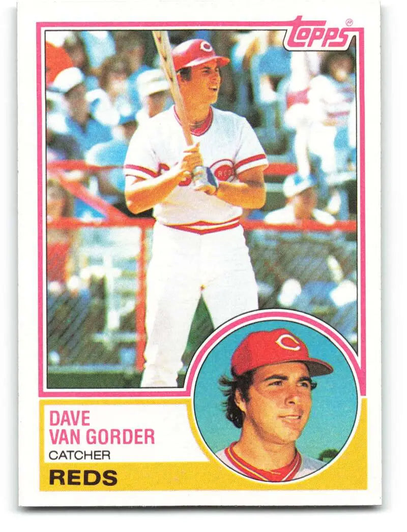 1983 Topps #322 Dave Van Gorder EX Excellent Cincinnati Reds Baseball Card - Baseball Card Single