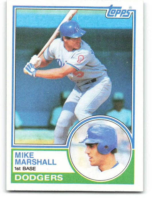 1983 Topps #324 Mike Marshall EX Excellent Los Angeles Dodgers Baseball Card - Baseball Card Single