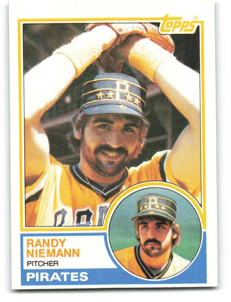 1983 Topps #329 Randy Niemann EX Excellent Pittsburgh Pirates Baseball Card - Baseball Card Single