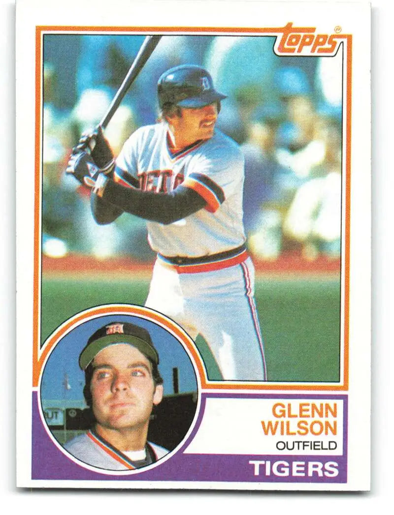 1983 Topps #332 Glenn Wilson EX Excellent Detroit Tigers Baseball Card - Baseball Card Single