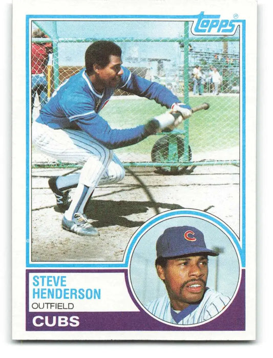 1983 Topps #335 Steve Henderson EX Excellent Chicago Cubs Baseball Card