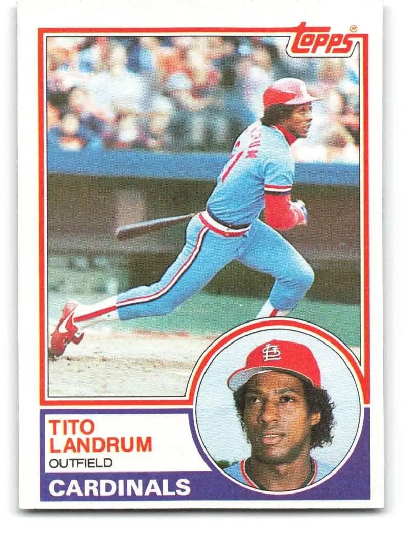 1983 Topps #337 Tito Landrum EX Excellent St. Louis Cardinals Baseball Card - Baseball Card Single