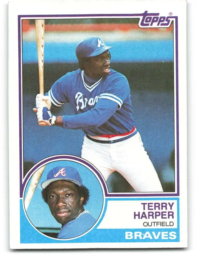 1983 Topps #339 Terry Harper EX Excellent Atlanta Braves Baseball Card - Baseball Card Single