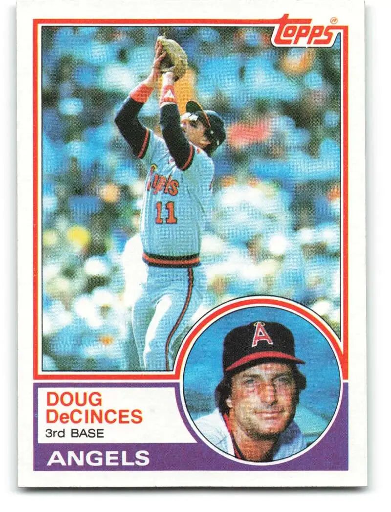 1983 Topps #341 Doug DeCinces EX Excellent California Angels Baseball Card - Baseball Card Single