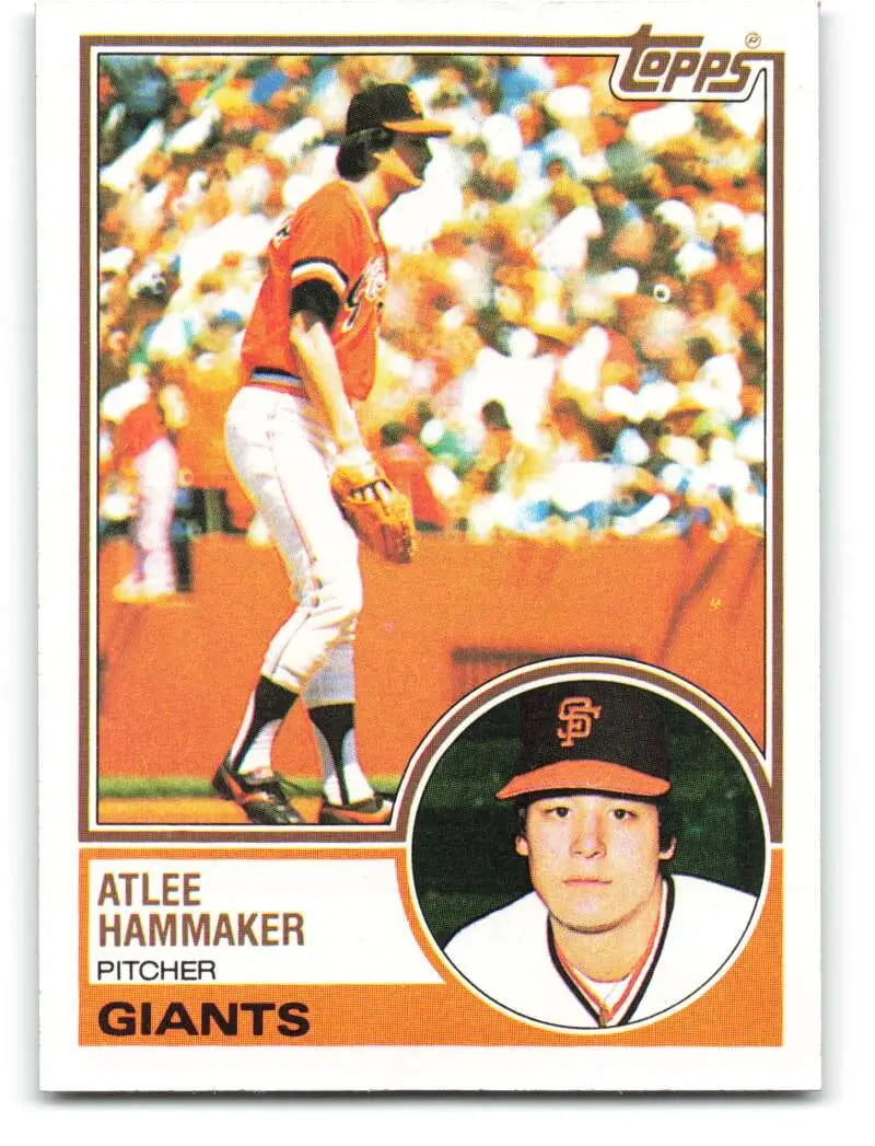 1983 Topps #342 Atlee Hammaker EX Excellent San Francisco Giants Baseball Card - Baseball Card Single