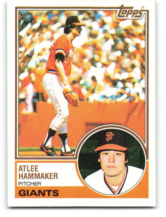 1983 Topps #342 Atlee Hammaker EX Excellent San Francisco Giants Baseball Card - Baseball Card Single