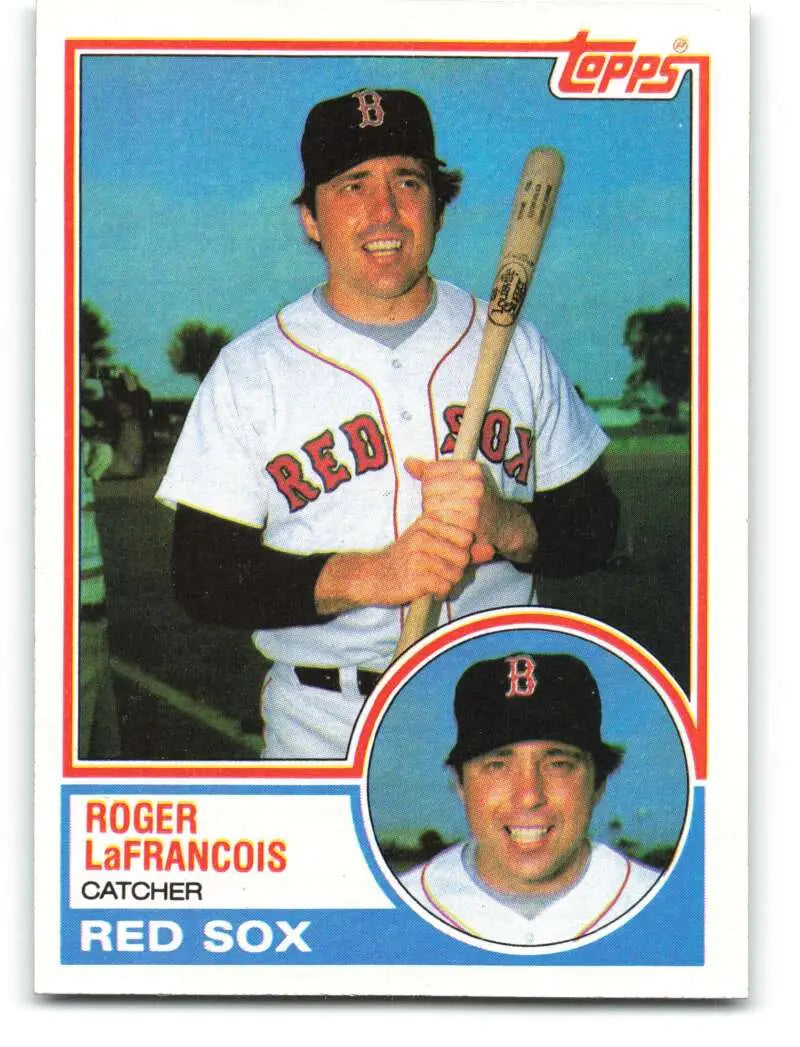 1983 Topps #344 Roger LaFrancois EX Excellent RC Rookie Boston Red Sox Baseball Card - Baseball Card Single