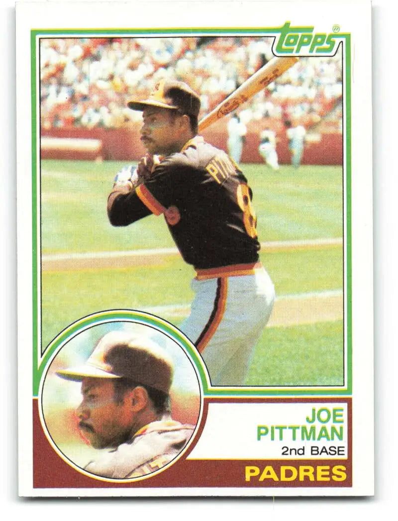 1983 Topps #346 Joe Pittman EX Excellent San Diego Padres Baseball Card - Baseball Card Single