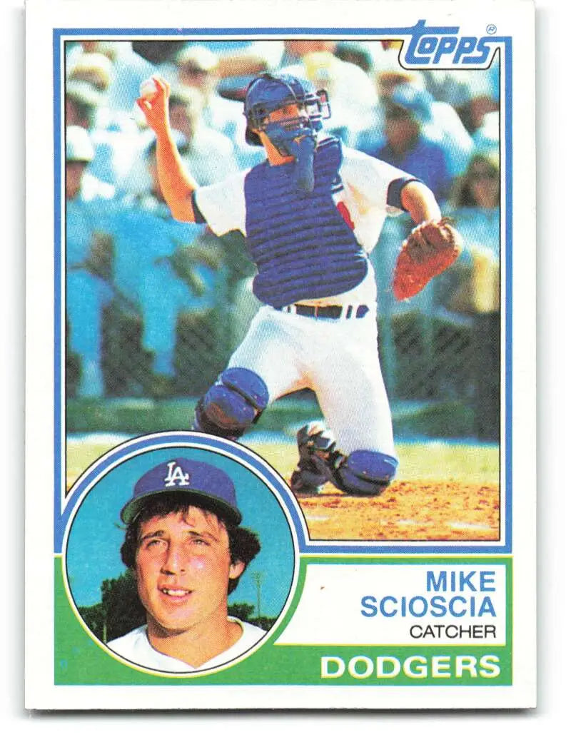 1983 Topps #352 Mike Scioscia EX Excellent Los Angeles Dodgers Baseball Card - Baseball Card Single