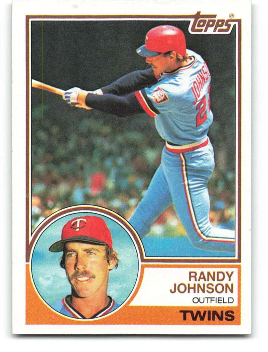 1983 Topps #354 Randy Johnson EX Excellent RC Rookie Minnesota Twins Baseball Card - Baseball Card Single