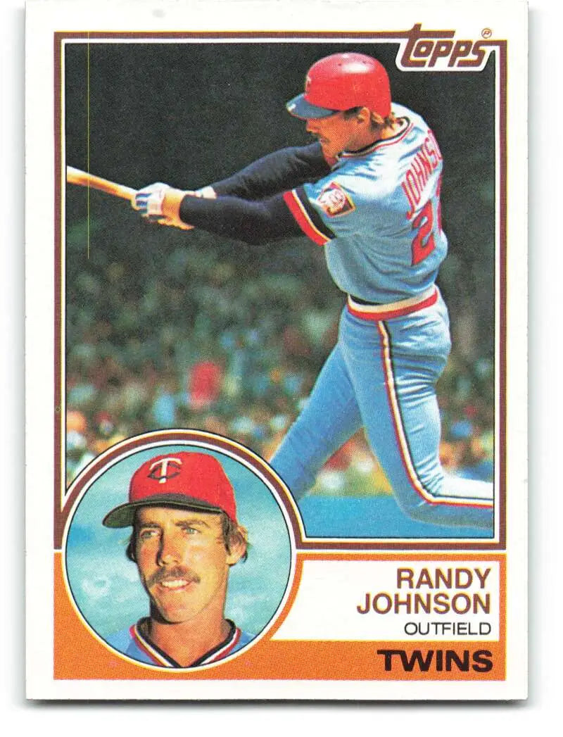 1983 Topps #354 Randy Johnson EX Excellent RC Rookie Minnesota Twins Baseball Card - Baseball Card Single
