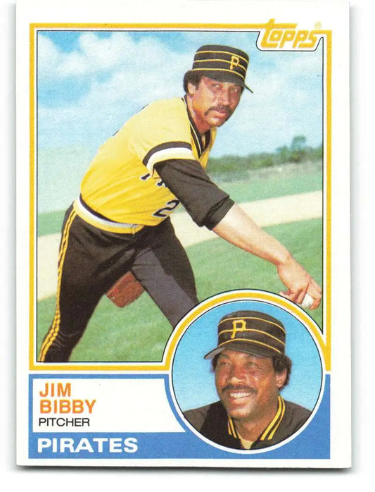 1983 Topps #355 Jim Bibby EX Excellent Pittsburgh Pirates Baseball Card - Baseball Card Single