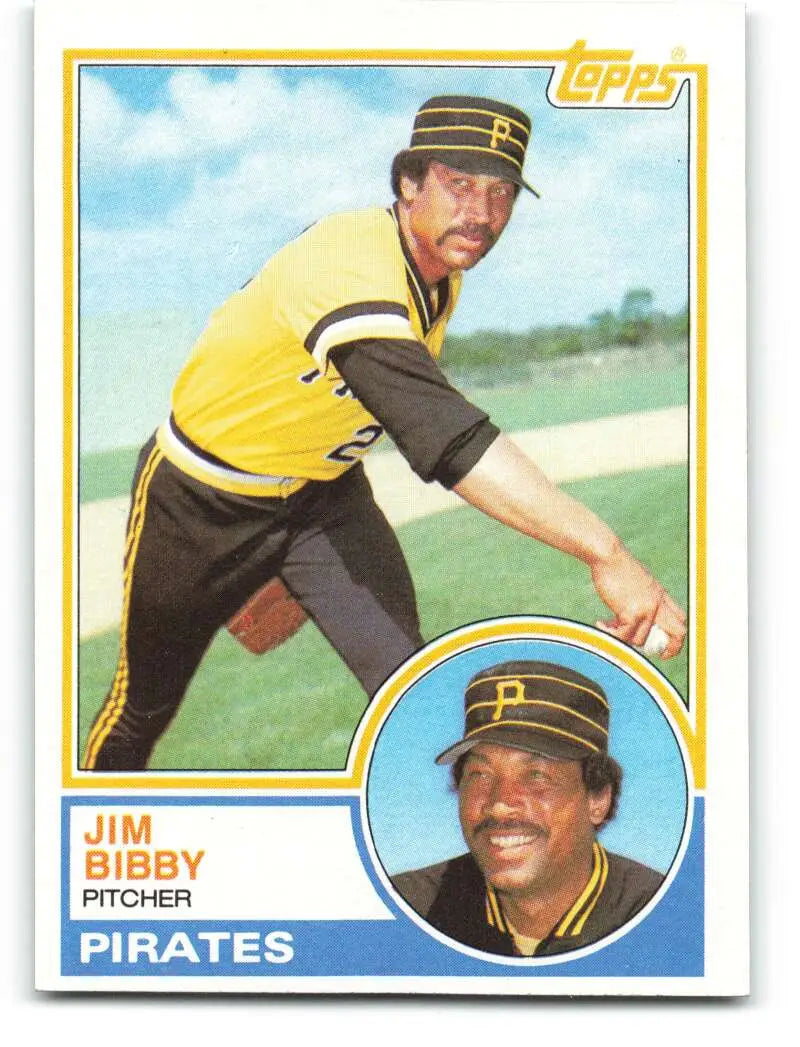 1983 Topps #355 Jim Bibby EX Excellent Pittsburgh Pirates Baseball Card - Baseball Card Single