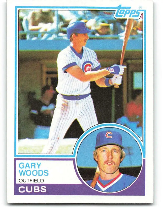 1983 Topps #356 Gary Woods EX Excellent Chicago Cubs Baseball Card - Baseball Card Single