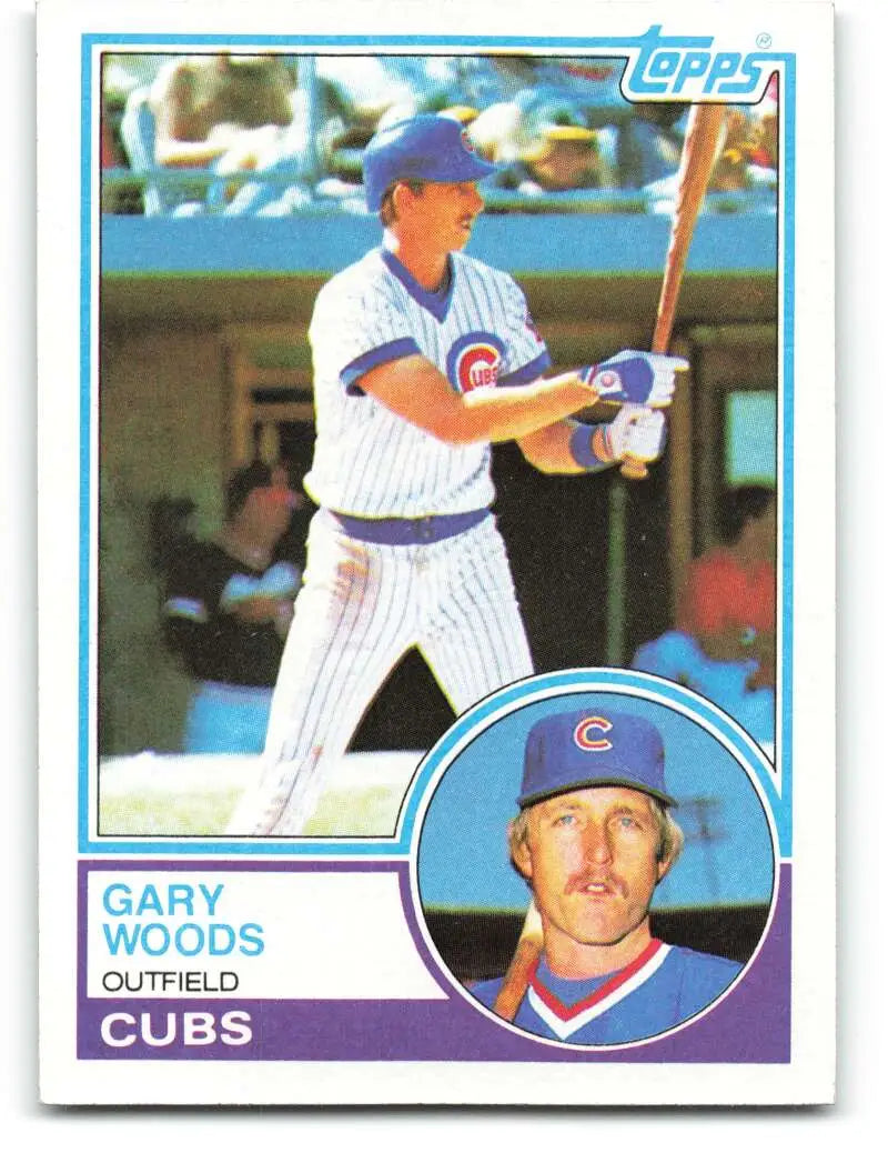 1983 Topps #356 Gary Woods EX Excellent Chicago Cubs Baseball Card - Baseball Card Single