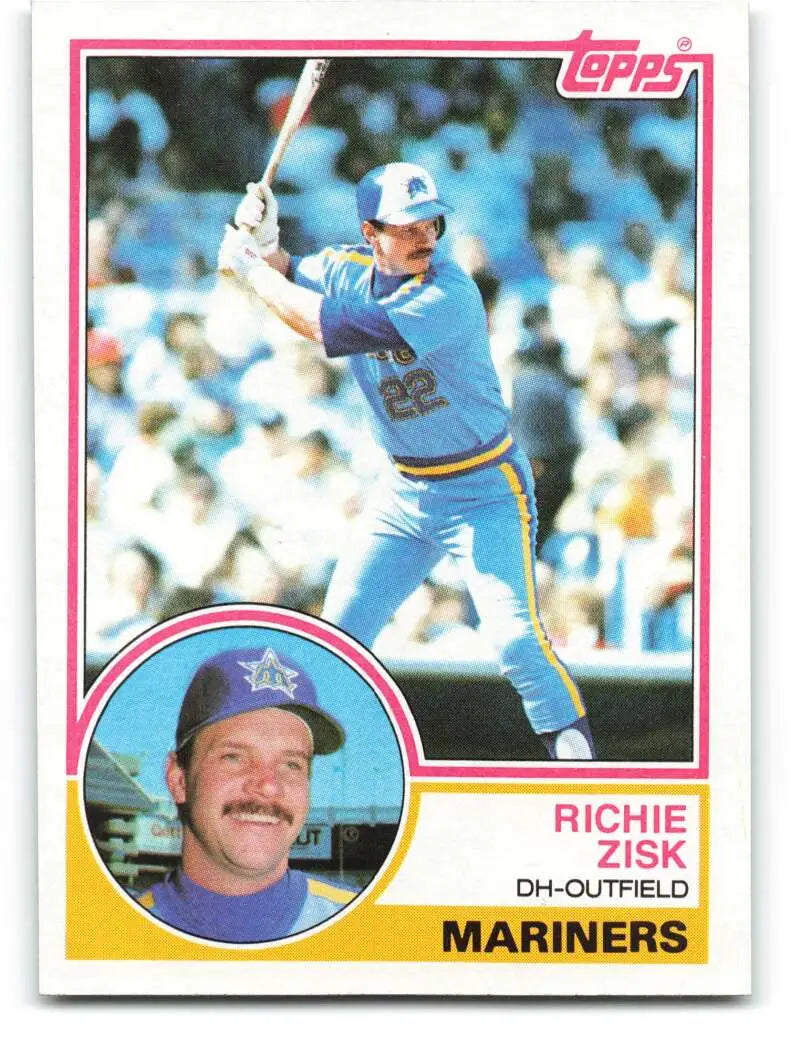 1983 Topps #368 Richie Zisk EX Excellent Seattle Mariners Baseball Card - Baseball Card Single