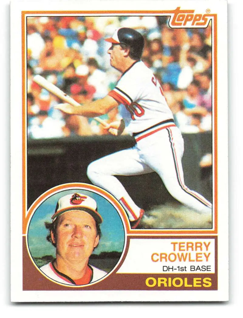 1983 Topps #372 Terry Crowley EX Excellent Baltimore Orioles Baseball Card - Baseball Card Single
