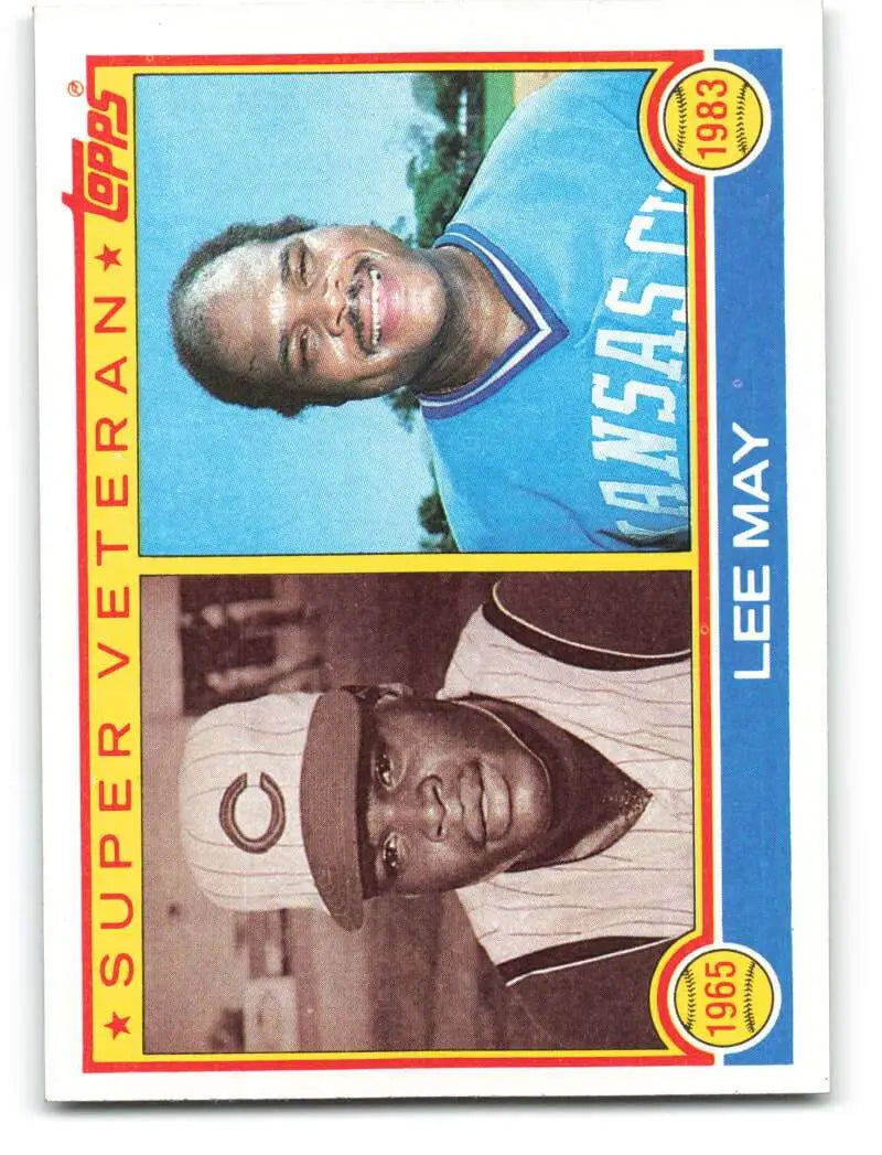 1983 Topps #378 Lee May EX Excellent Cincinnati Reds/Kansas City Royals Baseball Card - Baseball Card Single