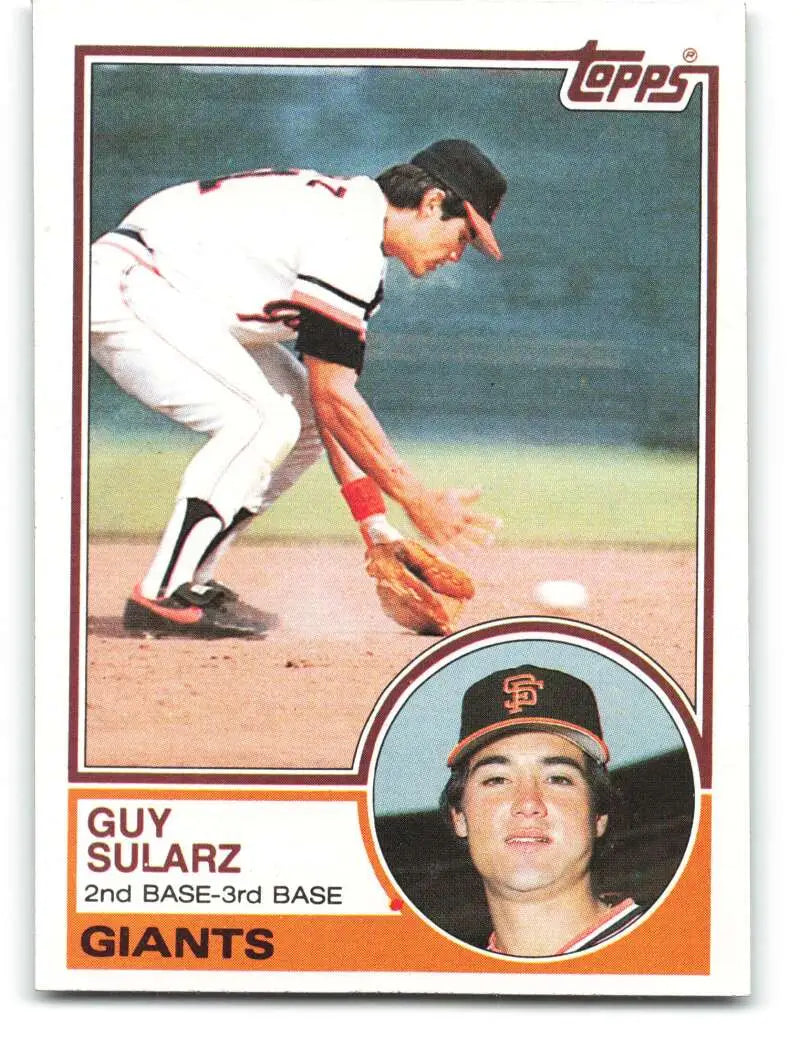 1983 Topps #379 Guy Sularz EX Excellent San Francisco Giants Baseball Card - Baseball Card Single
