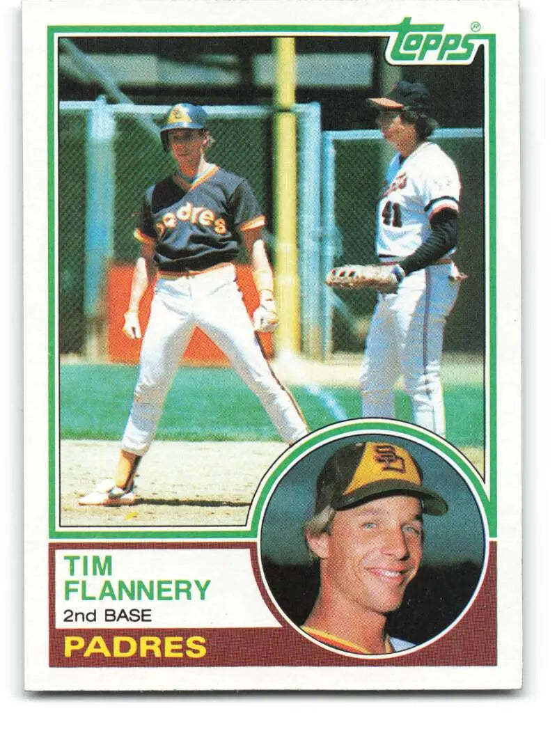 1983 Topps #38 Tim Flannery EX Excellent San Diego Padres Baseball Card - Baseball Card Single