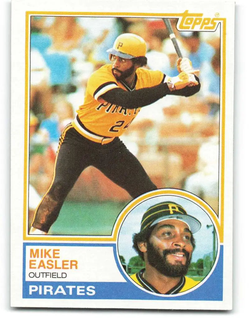 1983 Topps #385 Mike Easler EX Excellent Pittsburgh Pirates Baseball Card - Baseball Card Single
