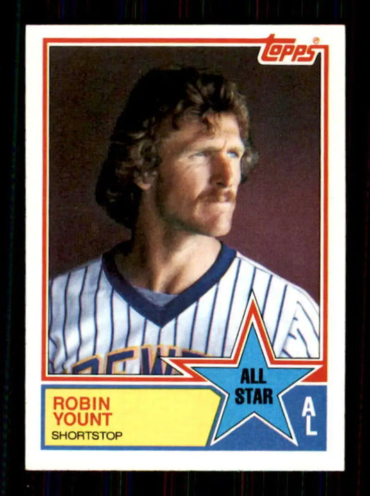 1983 Topps #389 Robin Yount EX Excellent Milwaukee Brewers Baseball Card