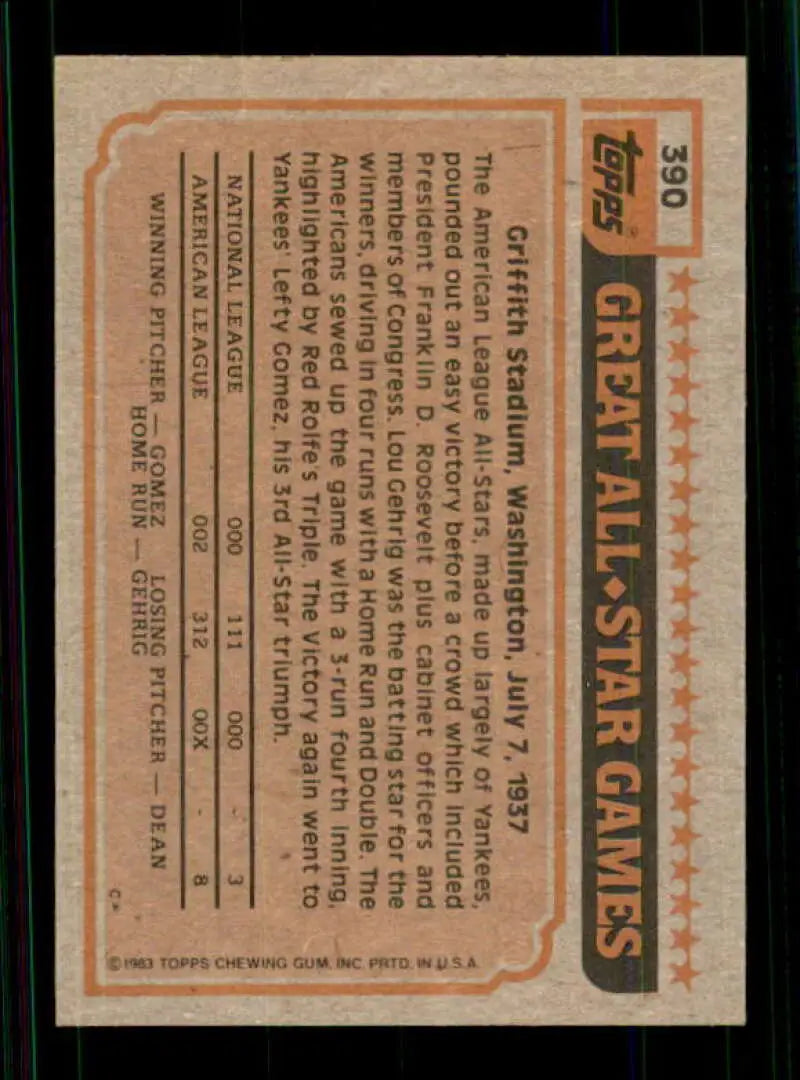 1983 Topps #390 Reggie Jackson EX Excellent California Angels Baseball Card - Baseball Card Single