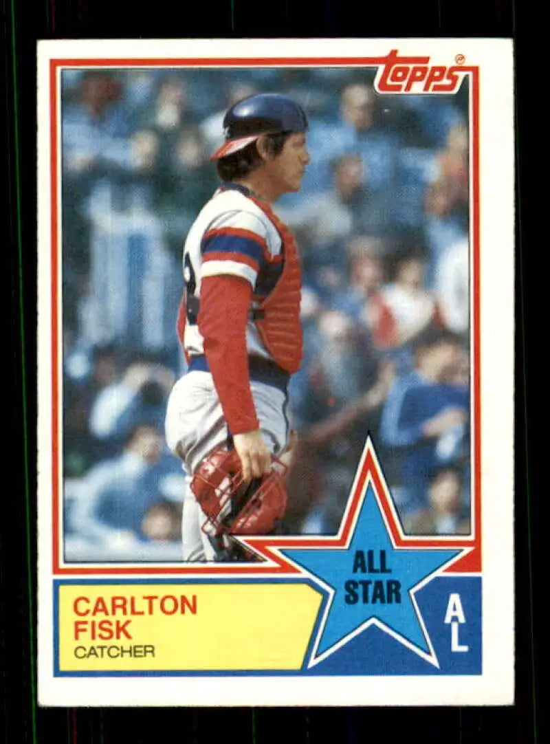 1983 Topps #393 Carlton Fisk EX Excellent Chicago White Sox Baseball Card - Baseball Card Single