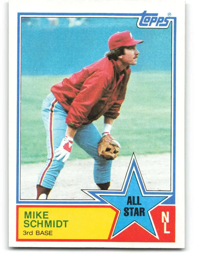 1983 Topps #399 Mike Schmidt EX Excellent Philadelphia Phillies Baseball Card - Baseball Card Single