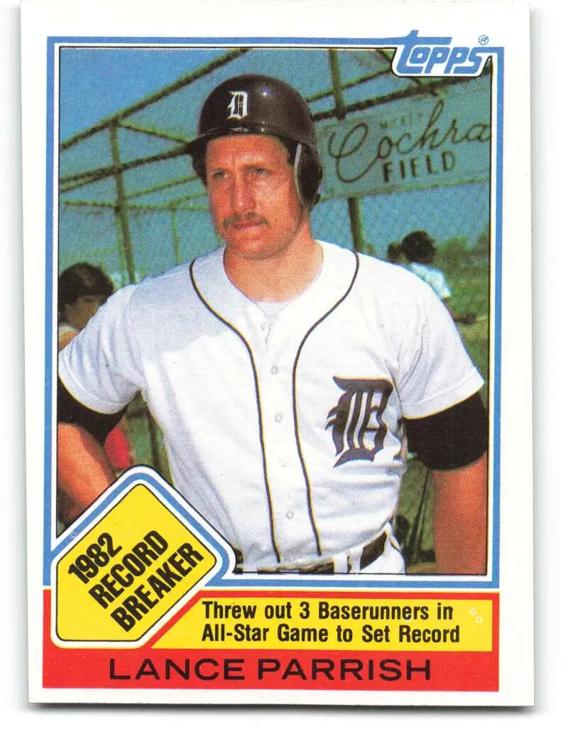 1983 Topps #4 Lance Parrish EX Excellent Detroit Tigers Baseball Card - Baseball Card Single