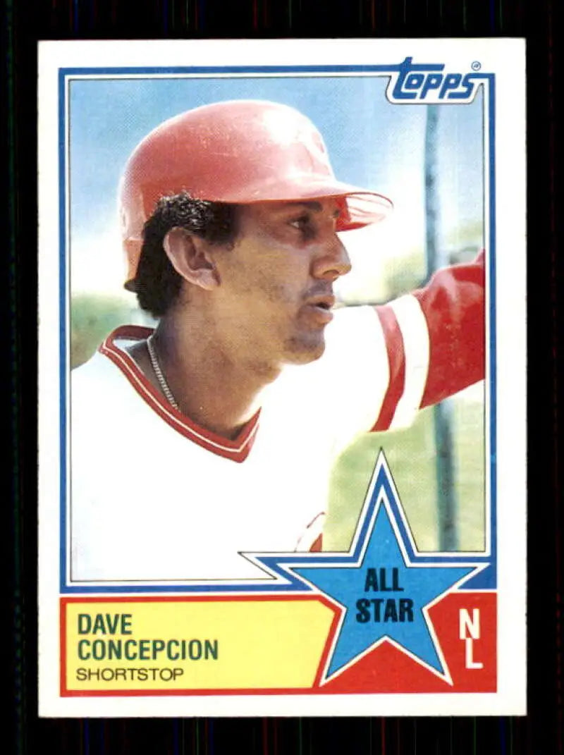 1983 Topps #400 Dave Concepcion EX Excellent Cincinnati Reds Baseball Card - Baseball Card Single