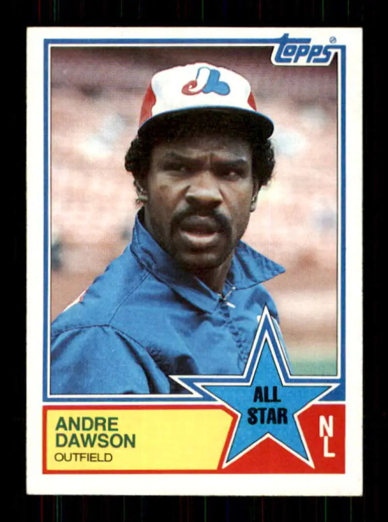 1983 Topps #402 Andre Dawson EX Excellent Montreal Expos Baseball Card - Baseball Card Single