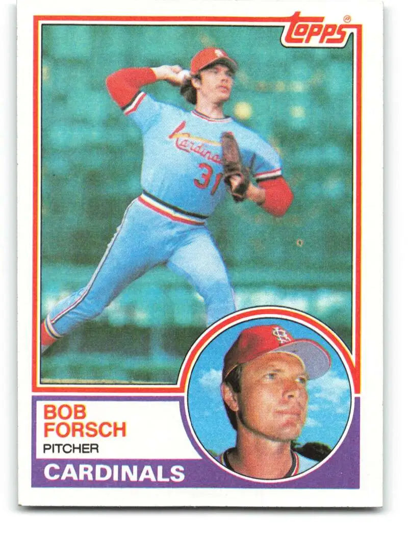1983 Topps #415 Bob Forsch EX Excellent St. Louis Cardinals Baseball Card - Baseball Card Single