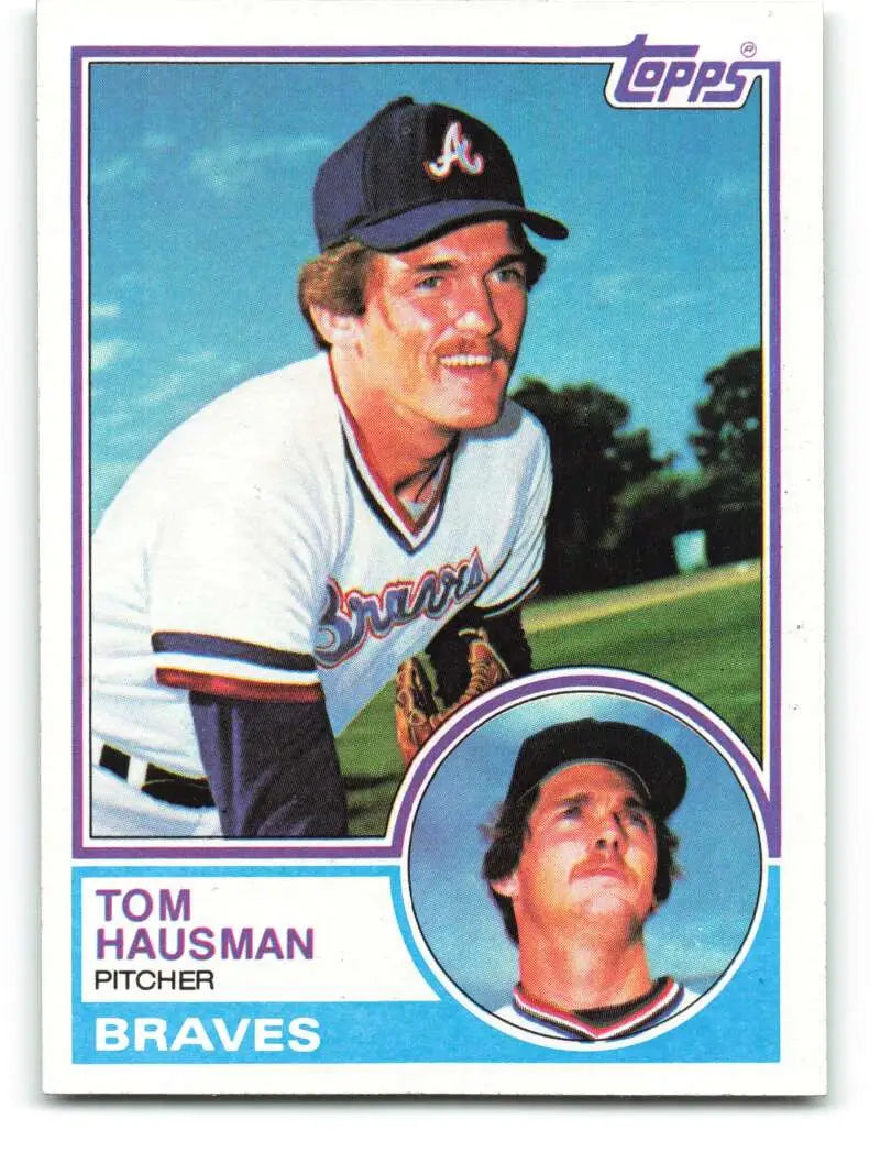1983 Topps #417 Tom Hausman EX Excellent Atlanta Braves Baseball Card - Baseball Card Single