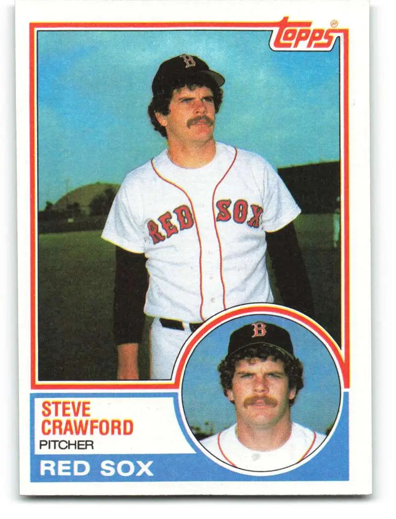 1983 Topps #419 Steve Crawford EX Excellent Boston Red Sox Baseball Card - Baseball Card Single