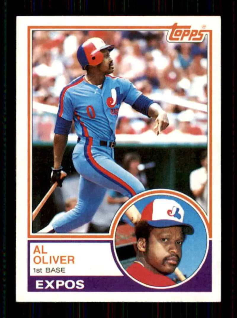 1983 Topps #420 Al Oliver EX Excellent Montreal Expos Baseball Card - Baseball Card Single