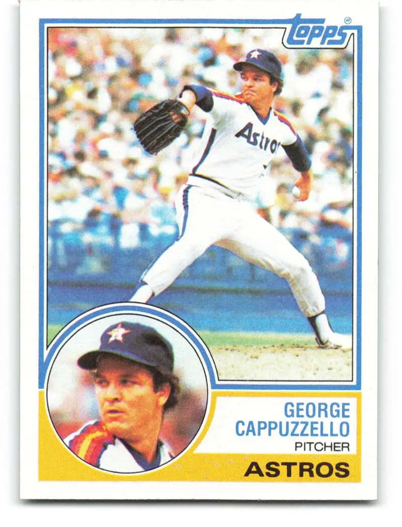 1983 Topps #422 George Cappuzzello EX Excellent Houston Astros Baseball Card