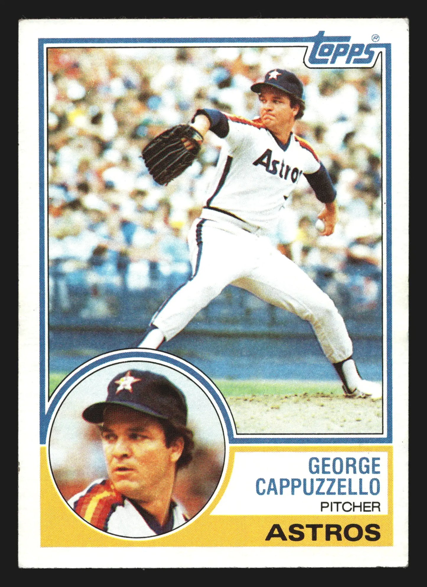 1983 Topps #422 George Cappuzzello Houston Astros - Baseball Card Single