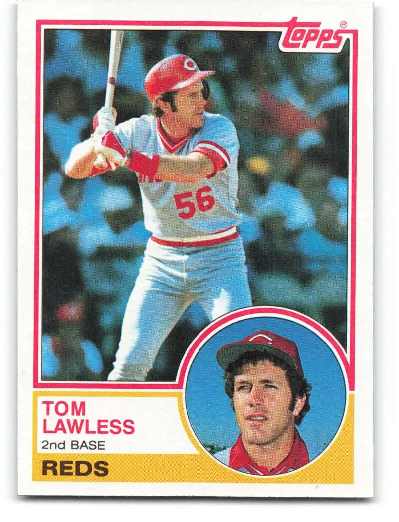 1983 Topps #423 Tom Lawless EX Excellent RC Rookie Cincinnati Reds Baseball Card - Baseball Card Single