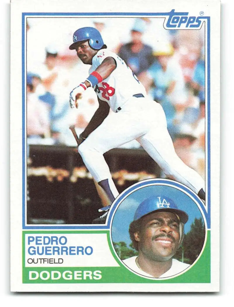 1983 Topps #425 Pedro Guerrero EX Excellent Los Angeles Dodgers Baseball Card - Baseball Card Single