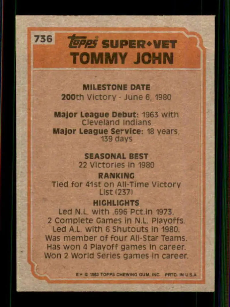 1983 Topps #426 Earl Weaver EX Excellent Baltimore Orioles Baseball Card - Baseball Card Single